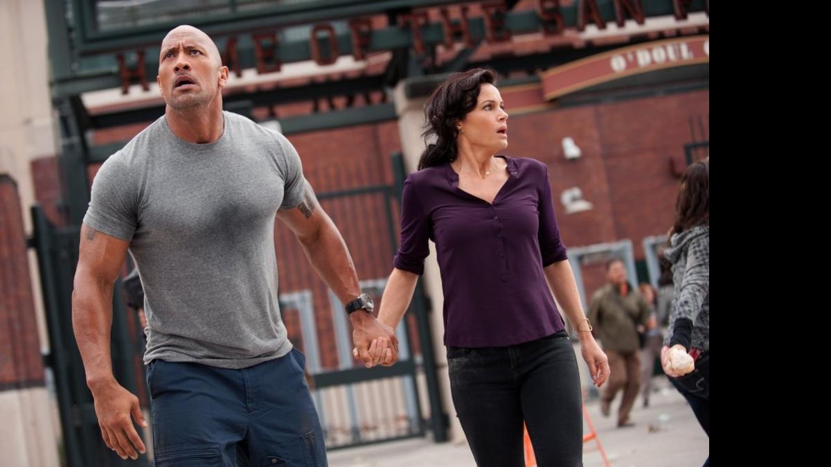 
Dwayne Johnson and Carla Gugino in ‘San Andreas’
