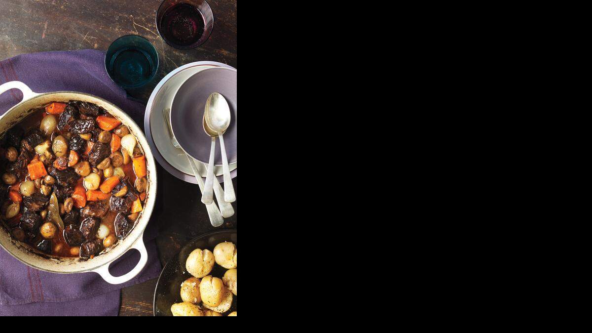 

The classic French stew is delicious served with roasted new potatoes, too.
