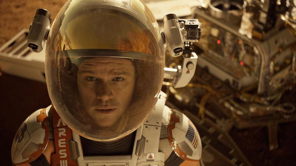 
Astronaut Mark Watney (Matt Damon) is part of a team working on Mars when things go wrong in The Martian.


