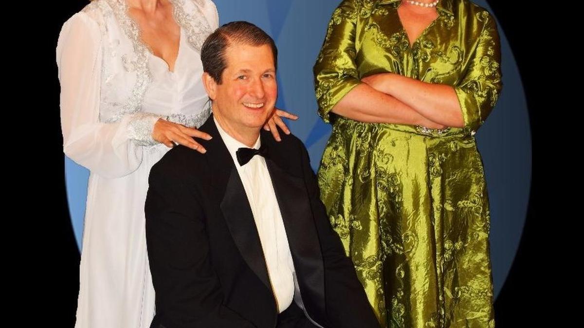 
Stacy Cook, Stan Graner, and Laura Jones in ‘Blithe Spirit’
