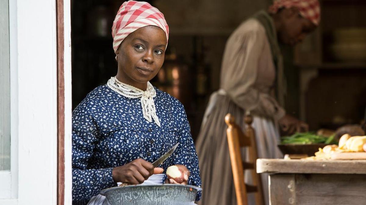 Dallas native Erica Tazel as Matilda, wife of Chicken George.