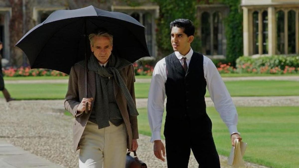 Jeremy Irons, left, and Dev Patel in “The Man Who Knew Infinity”