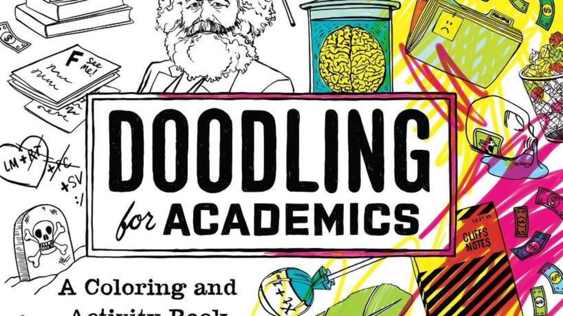 Professor’s coloring book pokes fun at college life