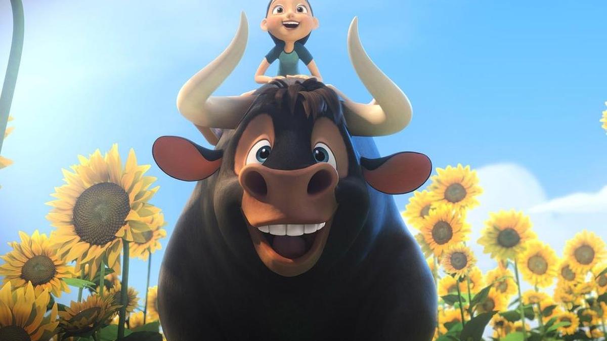 In “Ferdinand,” John Cena lends his voice to the bull who has an adventure to find his way home.
