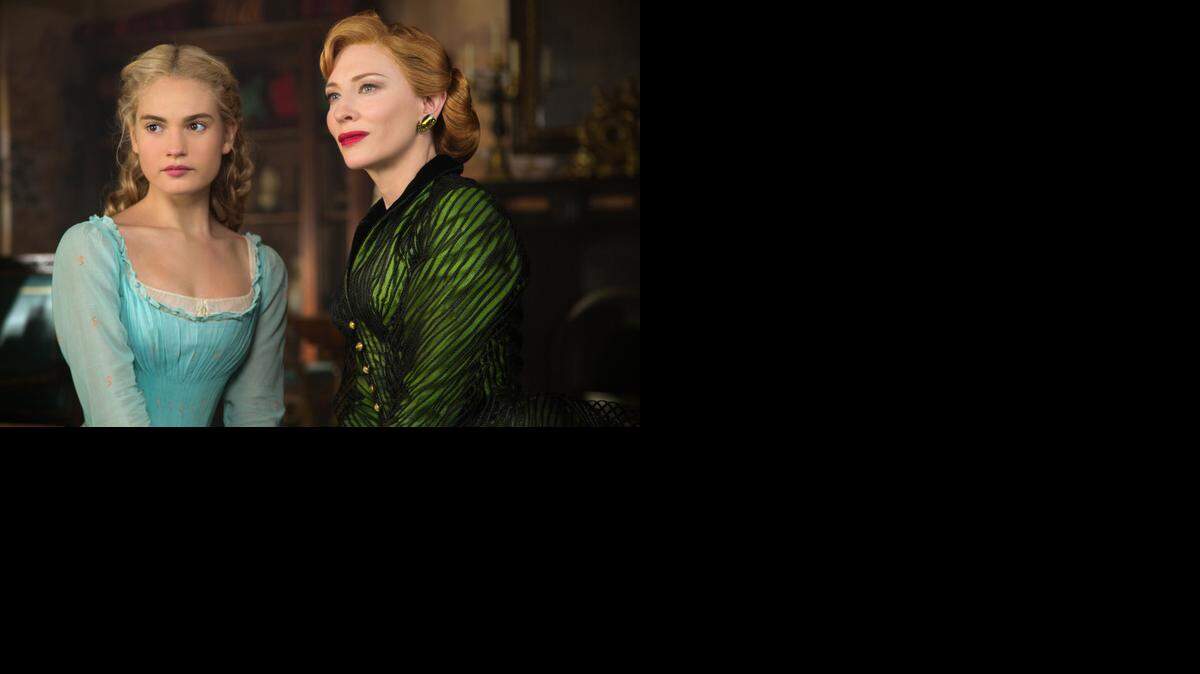 
Lily James is Cinderella and Cate Blanchett is the Stepmother in Disney's live-action feature "Cinderella." 
