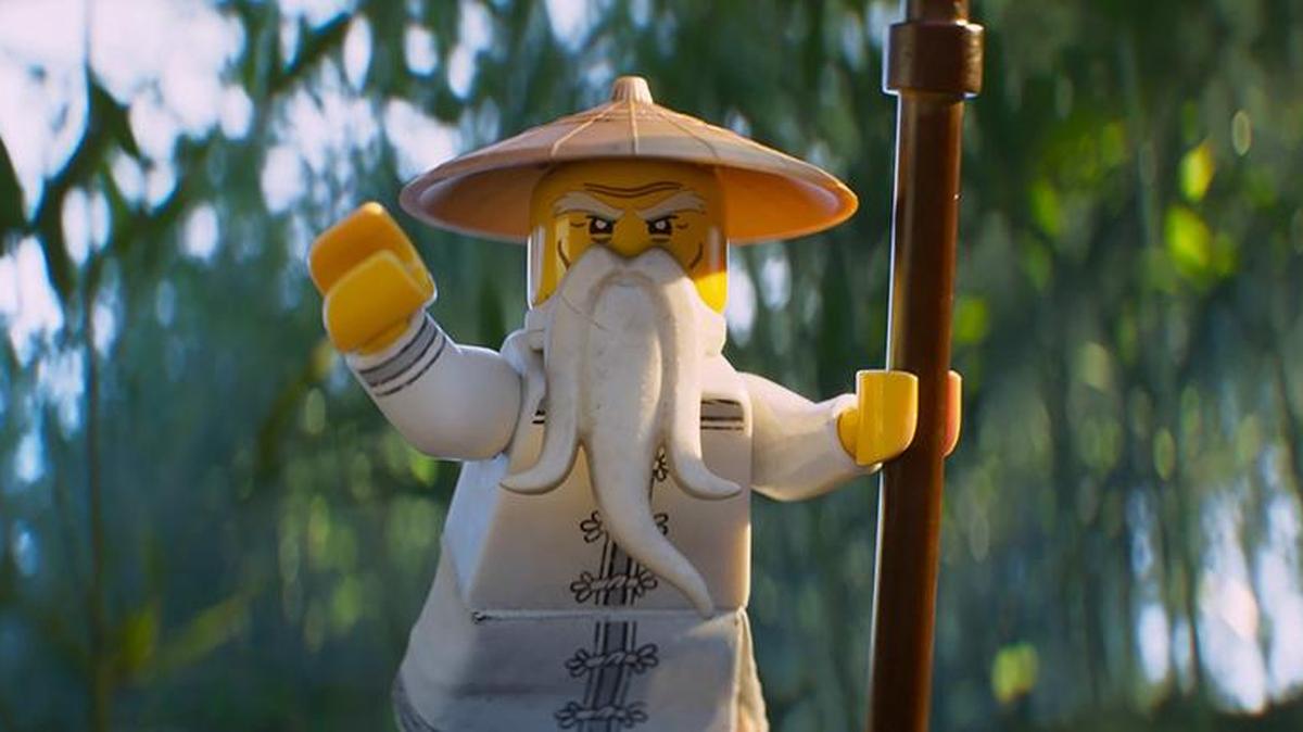 Master Wu, voiced by Jackie Chan, loosely narrates “The LEGO Ninjago Movie.”