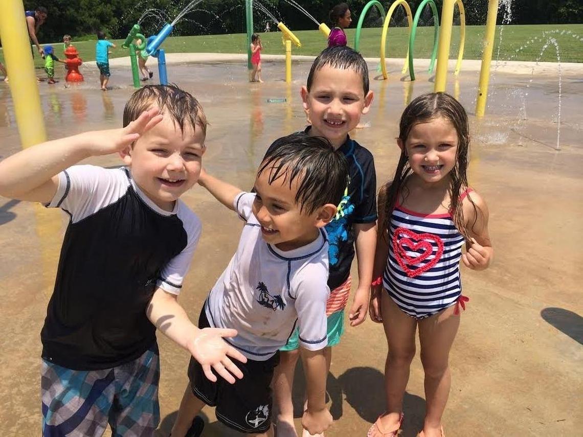 Cannon Parkway Park splash pad in Roanoke.