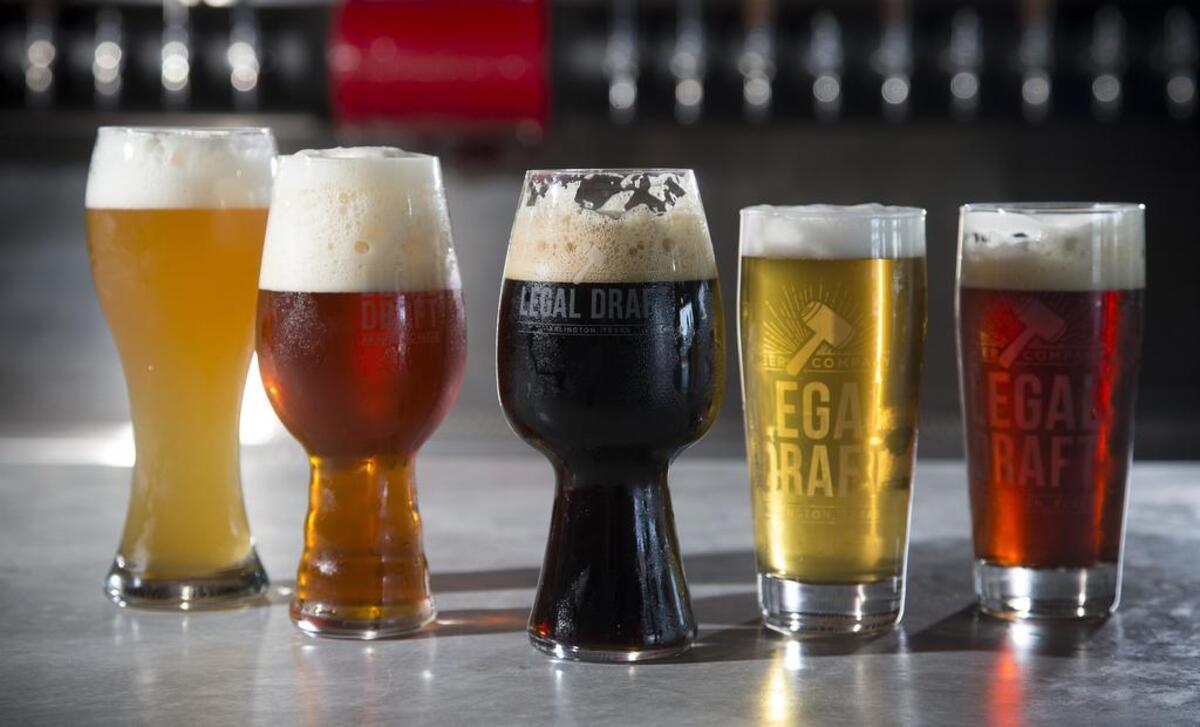 Legal Draft is offering five core beers to start.
