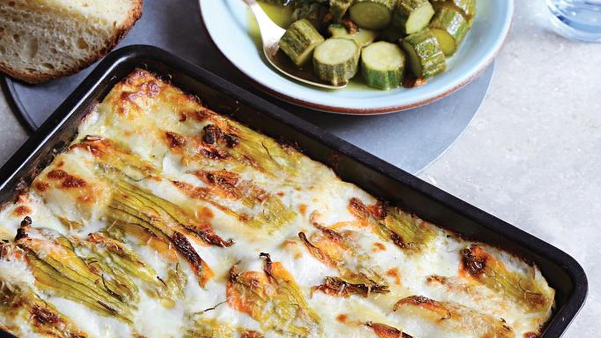 Cook Stem-to-Blossom: Italians leave no part of the vegetable behind — easy enough to do when you have an abundance of "fiori di zucchine"(zucchini flowers). Use the petals to top ricotta-filled cannelloni, and cook the zucchini into a savory side.