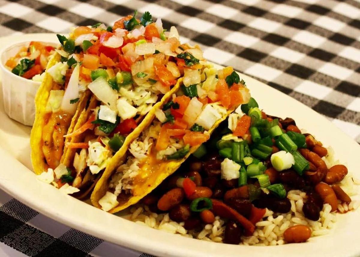Fish tacos at Flying Fish.