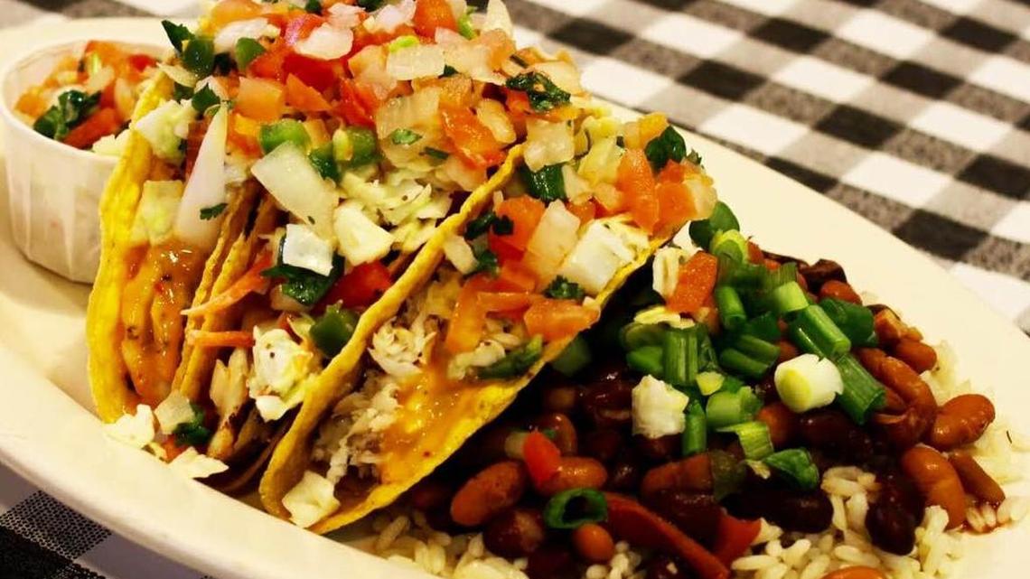 Fish tacos at Flying Fish.