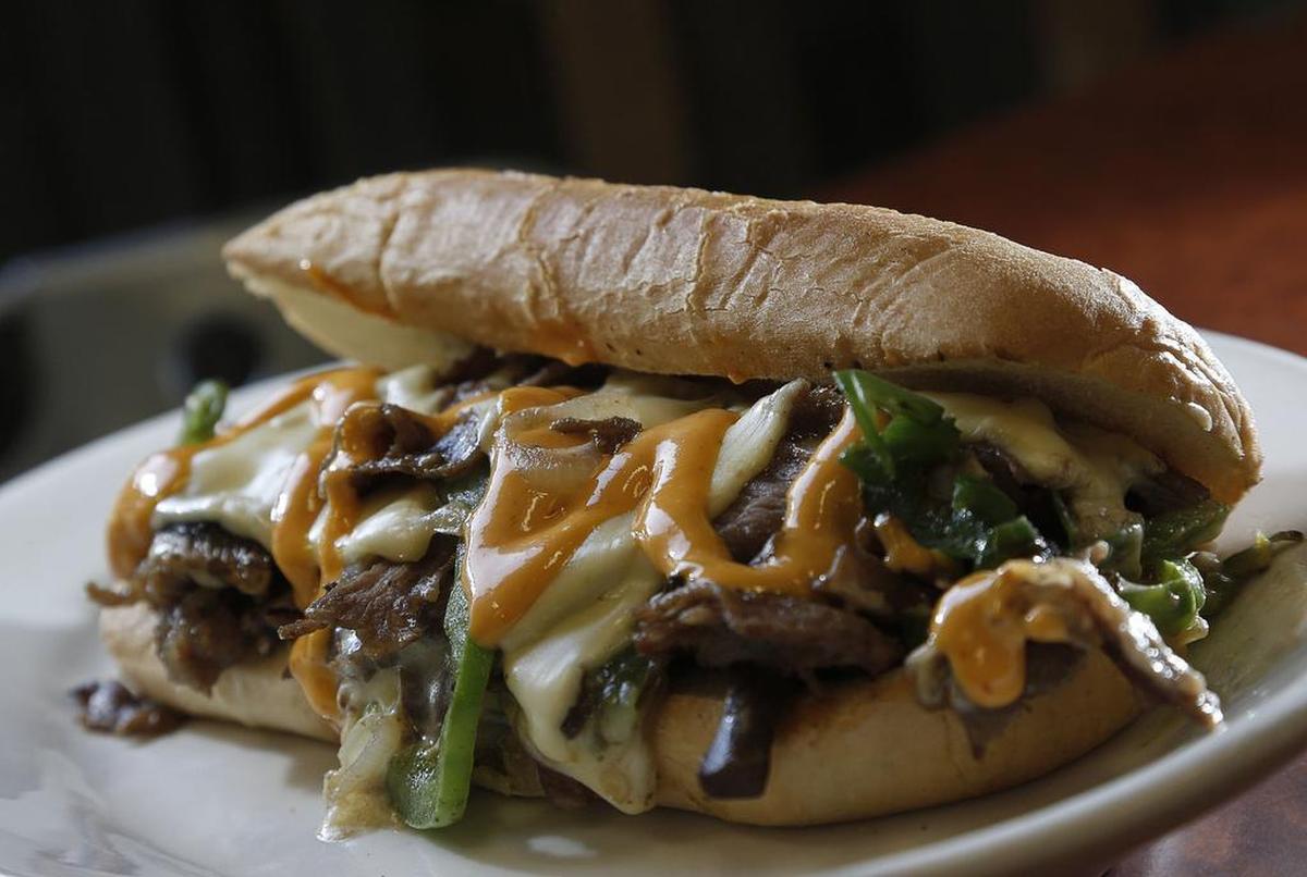 Philly cheesesteak at West Fork Grill, a small cafe inside one of the Summit Office Park towers at Summit and Lancaster avenues in Fort Worth