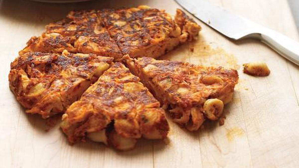 This frittata is a fast and thrifty way to turn leftover pasta into a whole new meal.