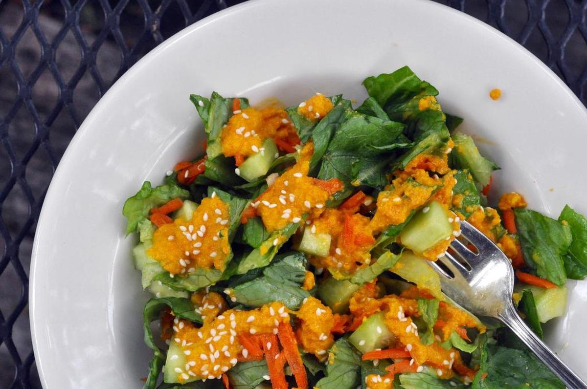 Japanese carrot ginger salad is easy, exotic, impressive –and the vinaigrette’s a keeper, great for roasted summer veggies