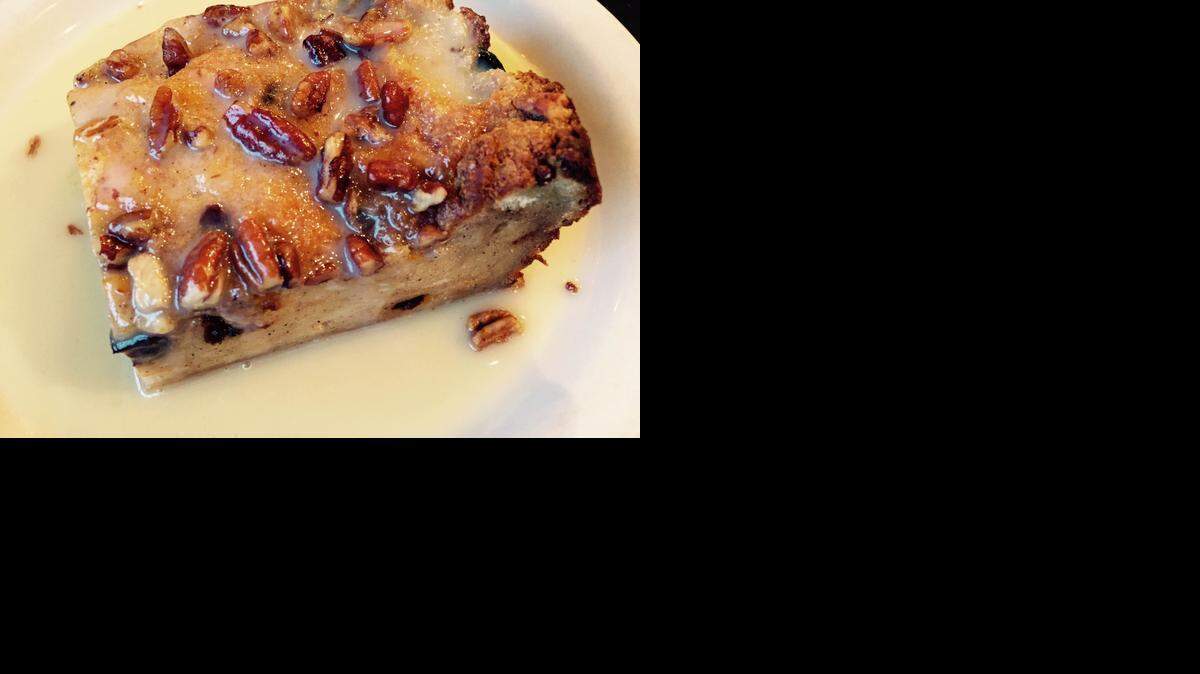 
Bread pudding at Boo-Ray’s in Hudson Oaks.
