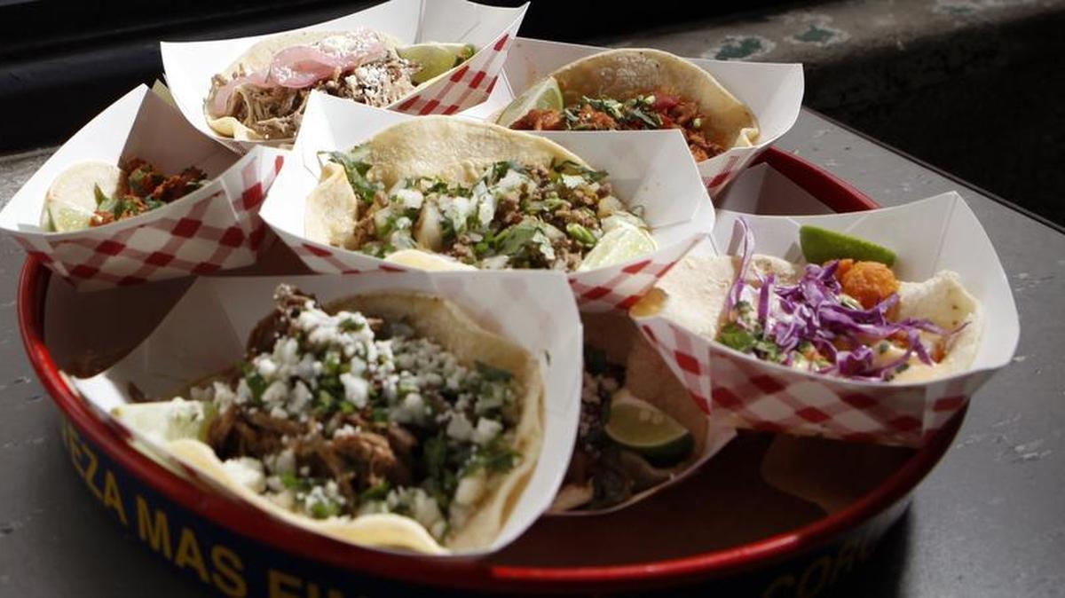 Tacos at R Taco, which is to open soon in Fort Worth.