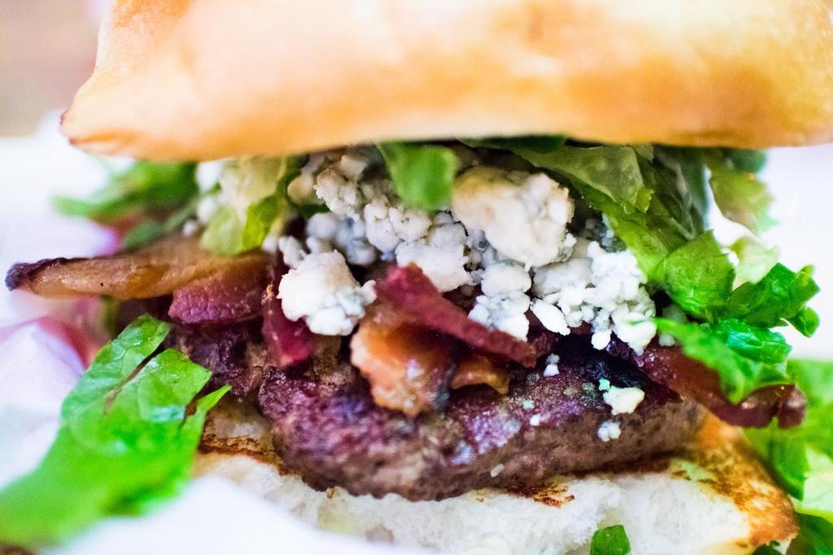 The bacon bleu burger at Dutch’s