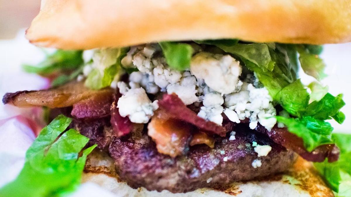 
The bacon bleu burger at Dutch’s, as seen Sept. 16, 2015.