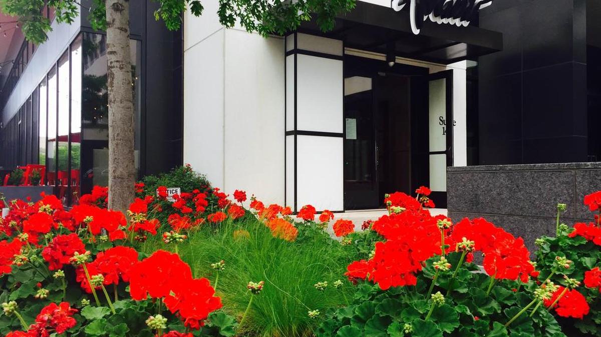 Avanti, in City Place, has a patio along West Second Street.