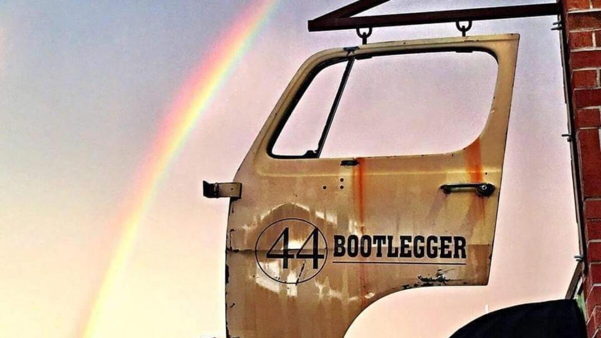 Signage above 44Bootlegger was just one indication of the bar's quirky creativity