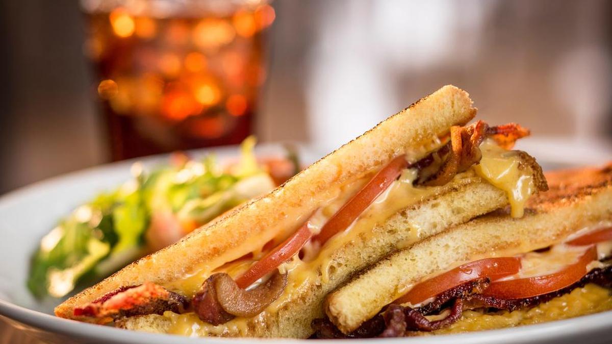 Bacon grilled cheese at Black Walnut Cafe