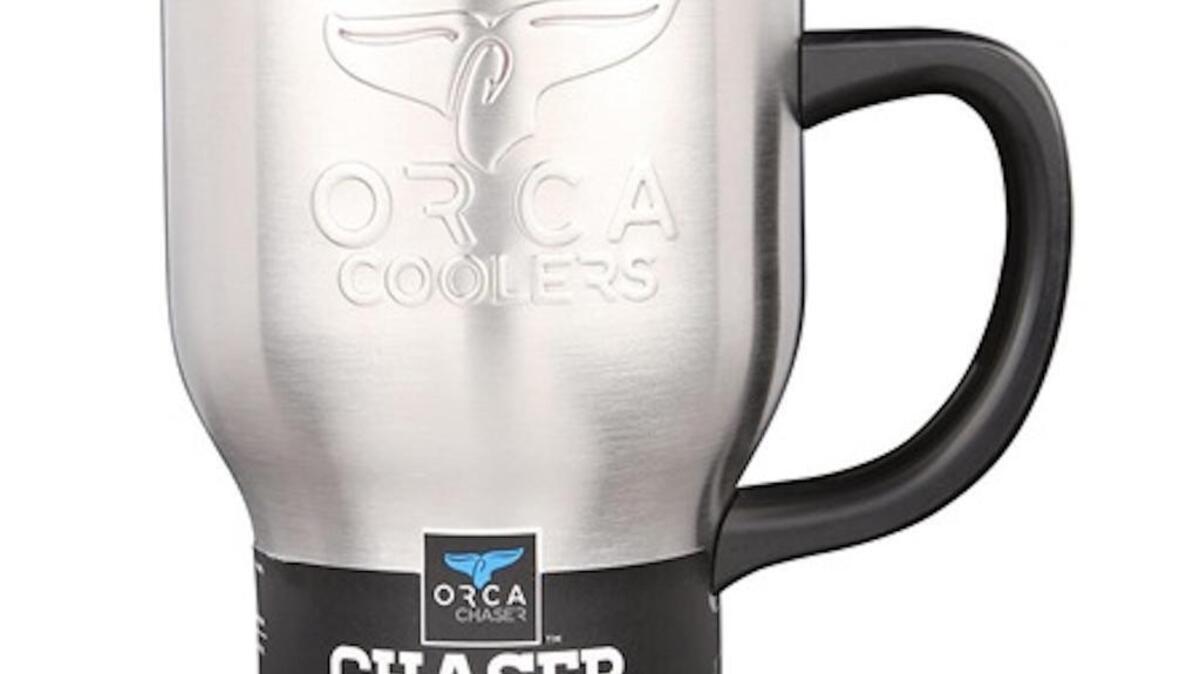 Orca Chaser Cafe, which is $29,99 at Bed Bath & Beyond, is designed for coffee drinkers but works with cold beverages, too.
