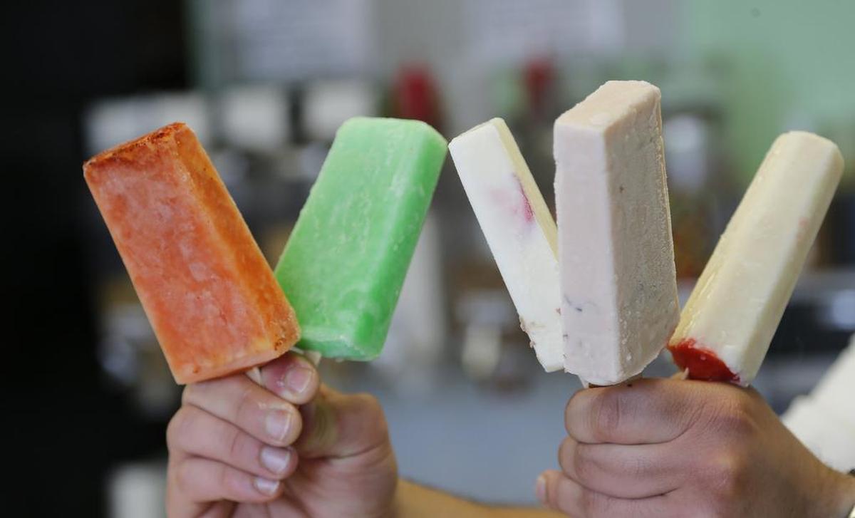 Gourmet popsicles at Alma's Paleteria, an ice-cream shop on Eastb Seminary Drive in Fort Worth