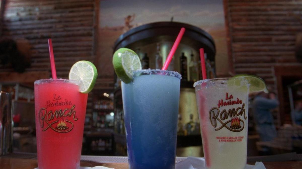Margaritas (strawberry, Mariano’s Texas Frozen and Mariano’s House at Mariano’s Hacienda