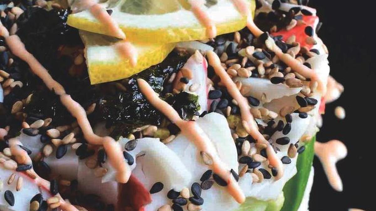 Homemade California Roll Sushi Stacks
