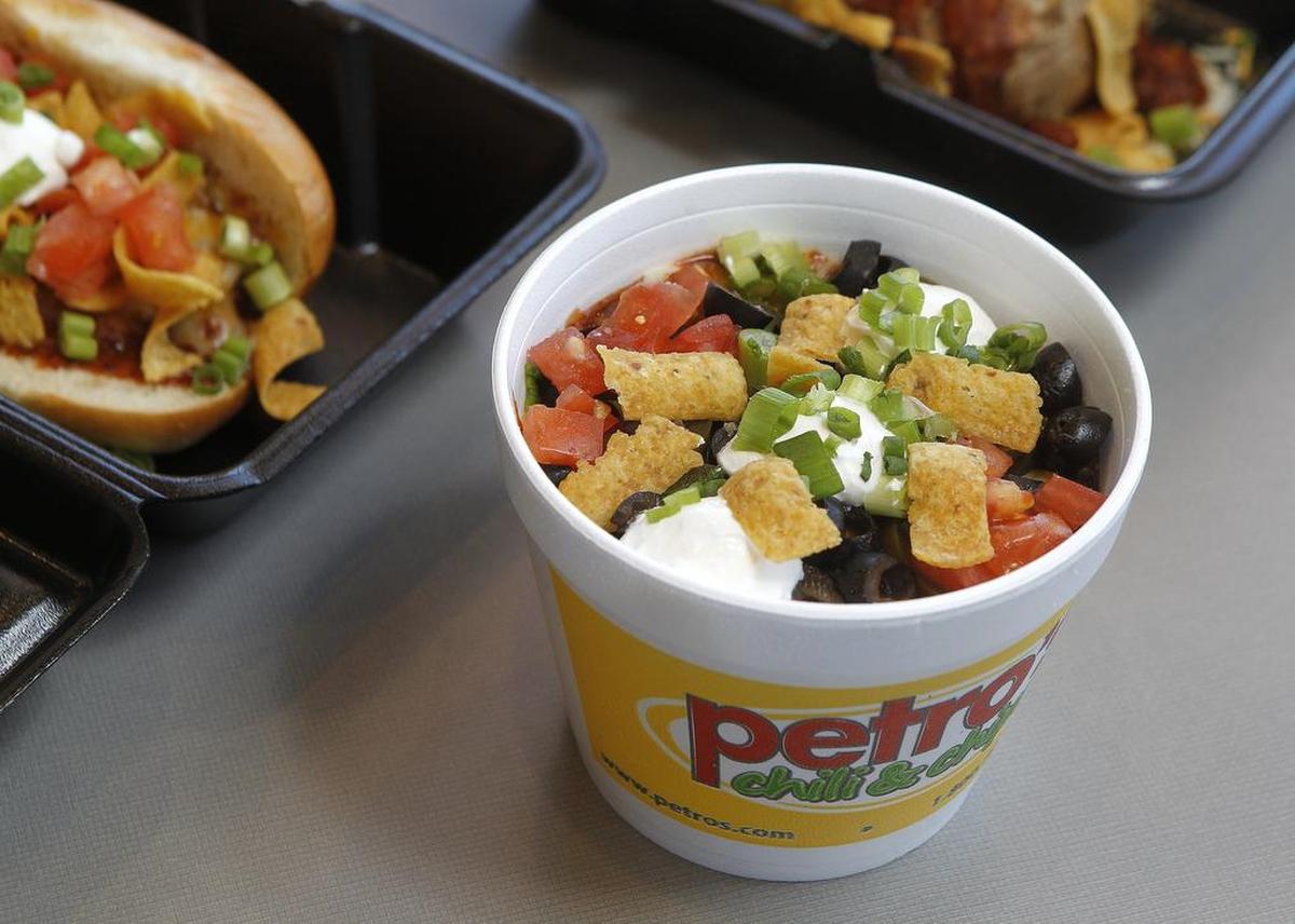The Gourmet Petro Original at Petro’s Chili & Chips in Bedford