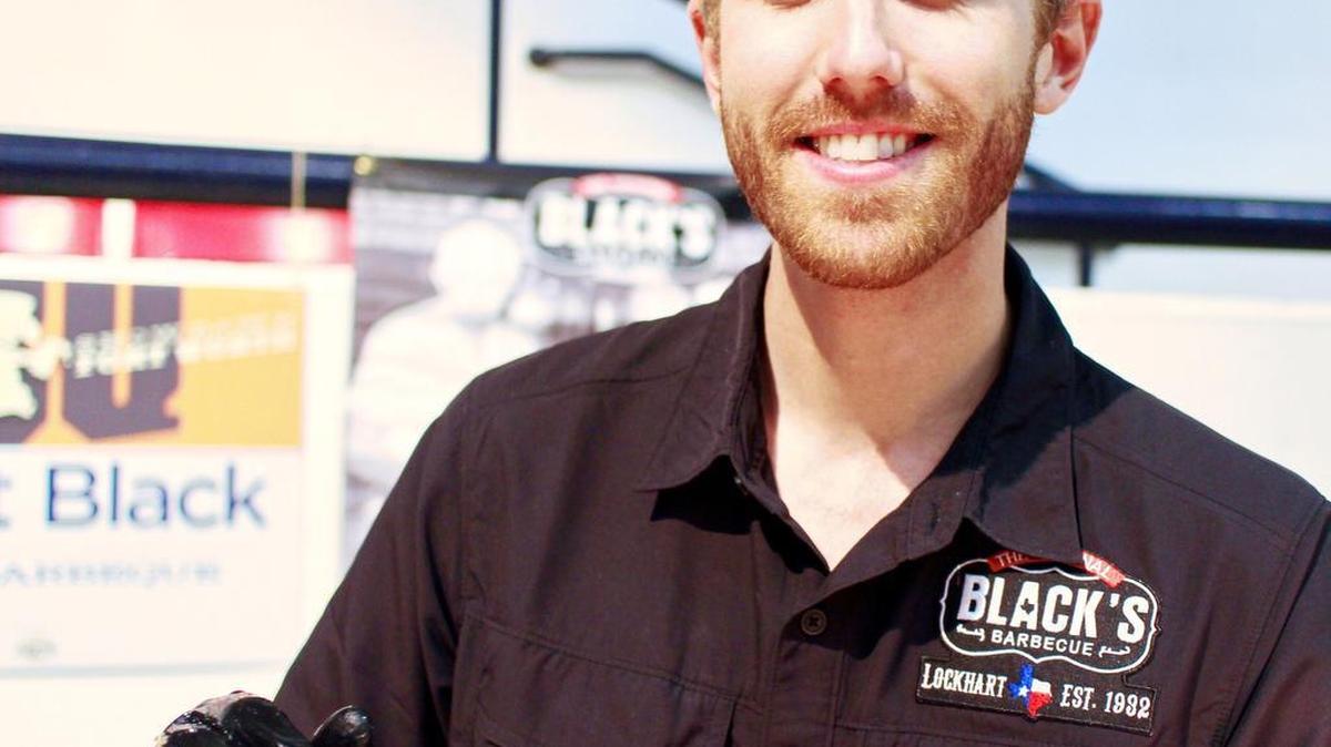 Barrett Black of Black’s Barbecue in Lockhart served up smoked chicken waffles at the opening event of the Fort Worth Food + Wine Festival in 2016.