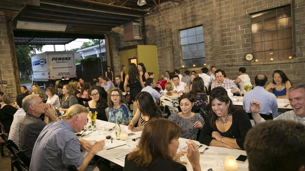 A Dinner Lab this summer was held in an old transmission shop in the Bishop Arts District in Dallas.