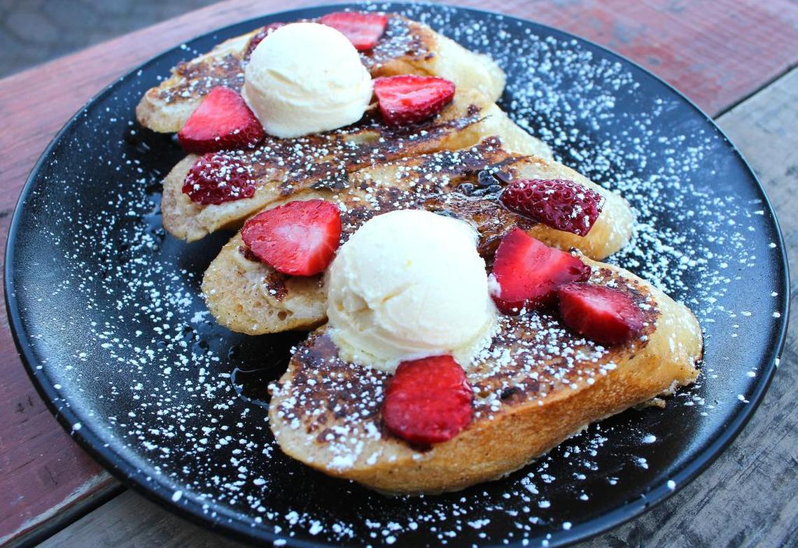 Caramel French toast at Mash’d, serving brunch weekends and on July 4.