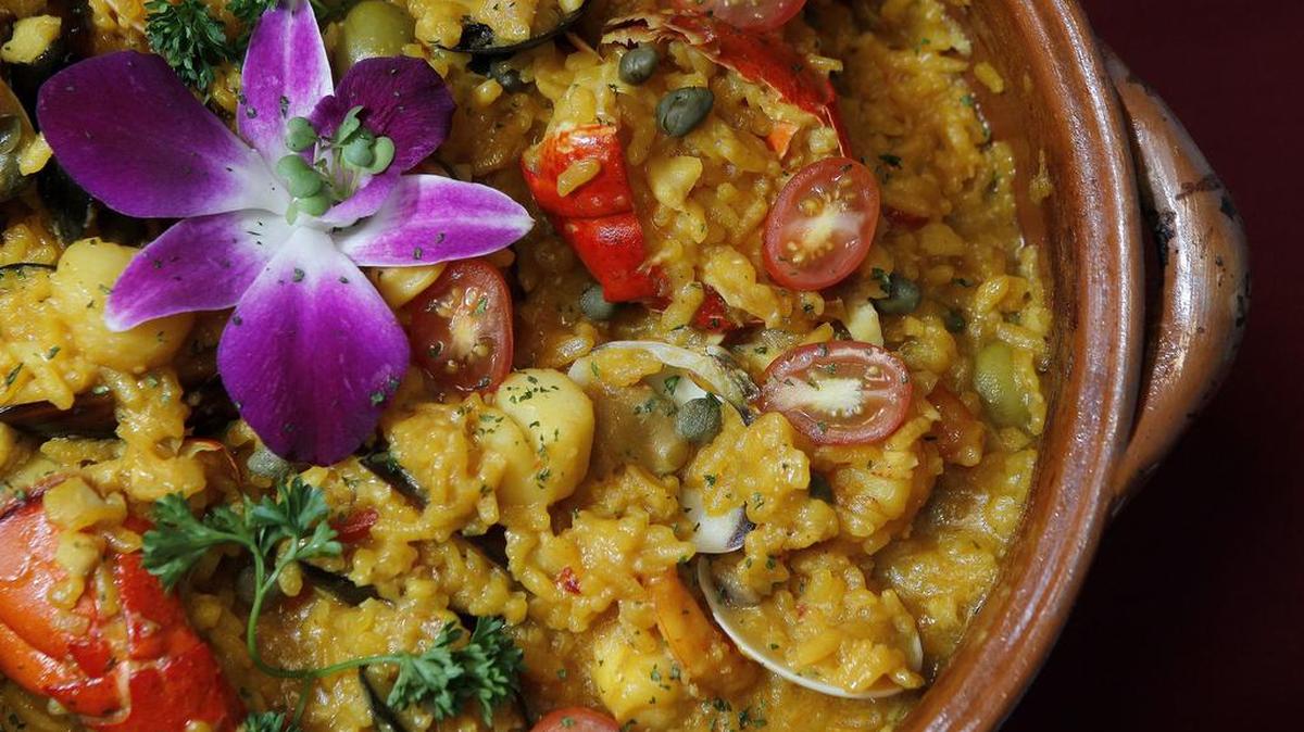 Paella at Havana Bar & Grill in Arlington
