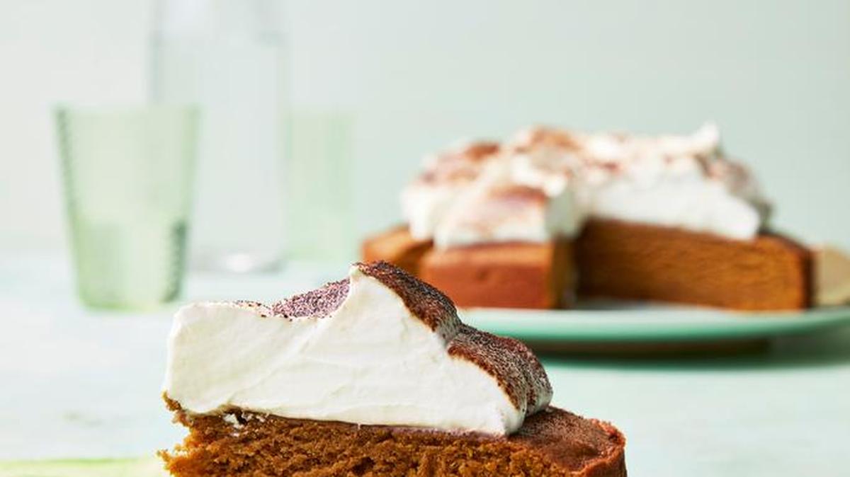 A little more cream is all you need to soften up the topping if it starts to look curdled while you’re whisking.