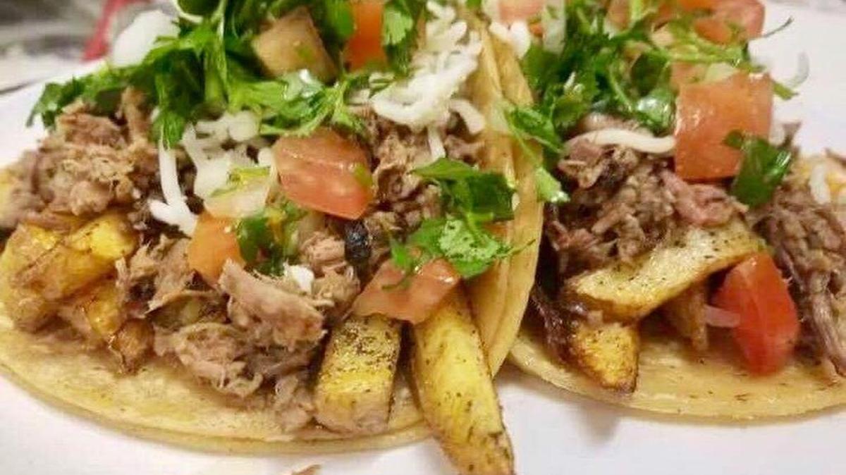 Brisket tacos at Enchiladas Ole.