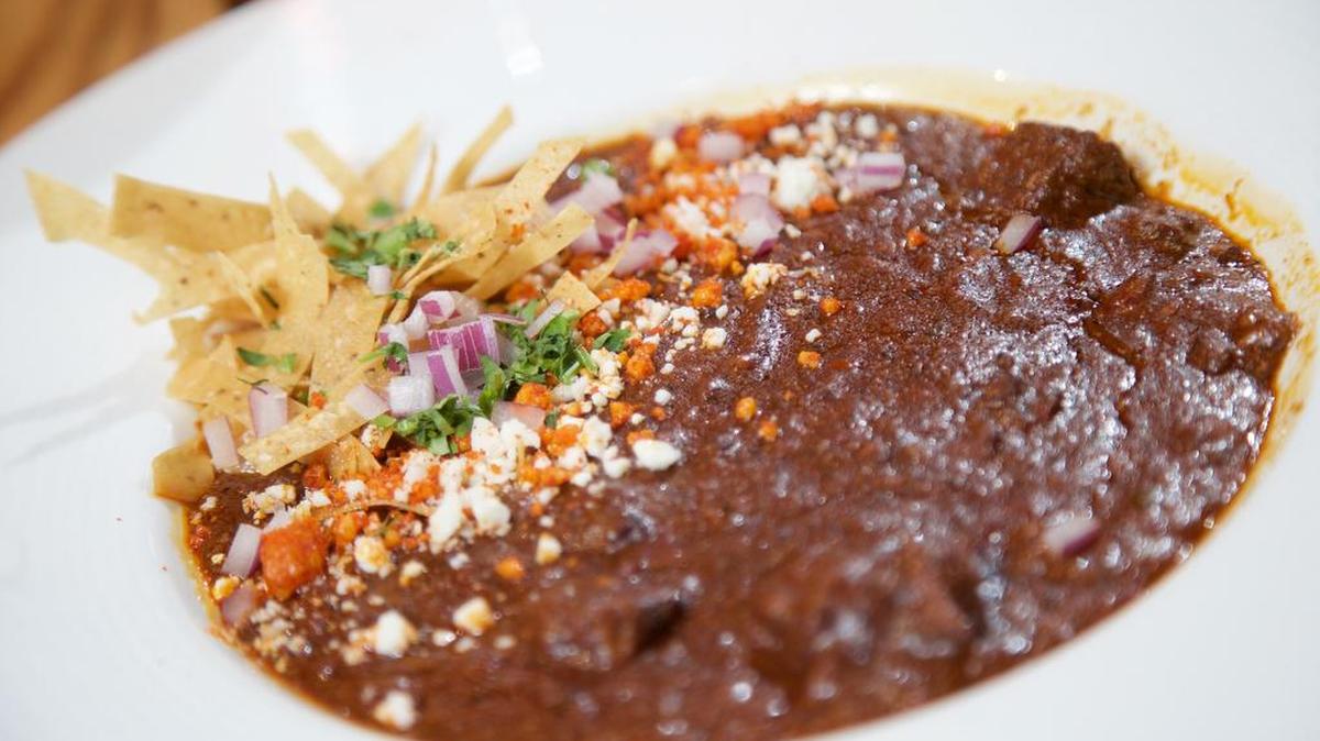 Dagwoods Fire Grill Tap, which made this Texas red venions and beef marrow bone chili shown in a December 2015 photo, will be the host venue for the first Celebrity Chef Chili Cook-Off in Fort Worth.