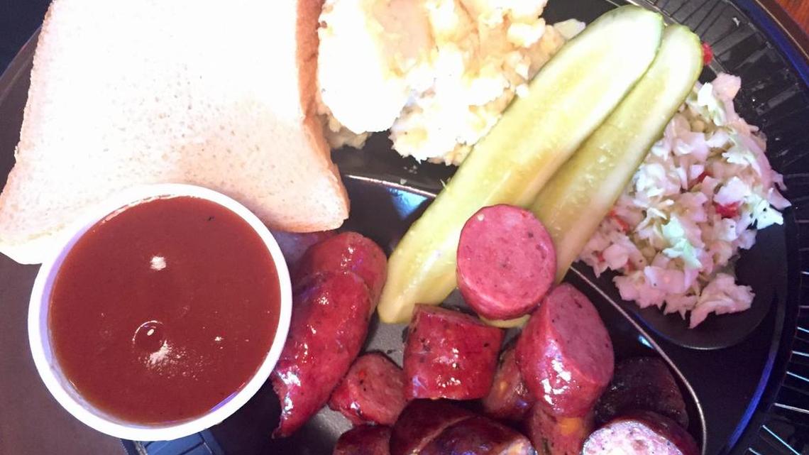 Railhead’s new jalapeño-cheese sausage pairs with a milder variety, both from a Ponder company.