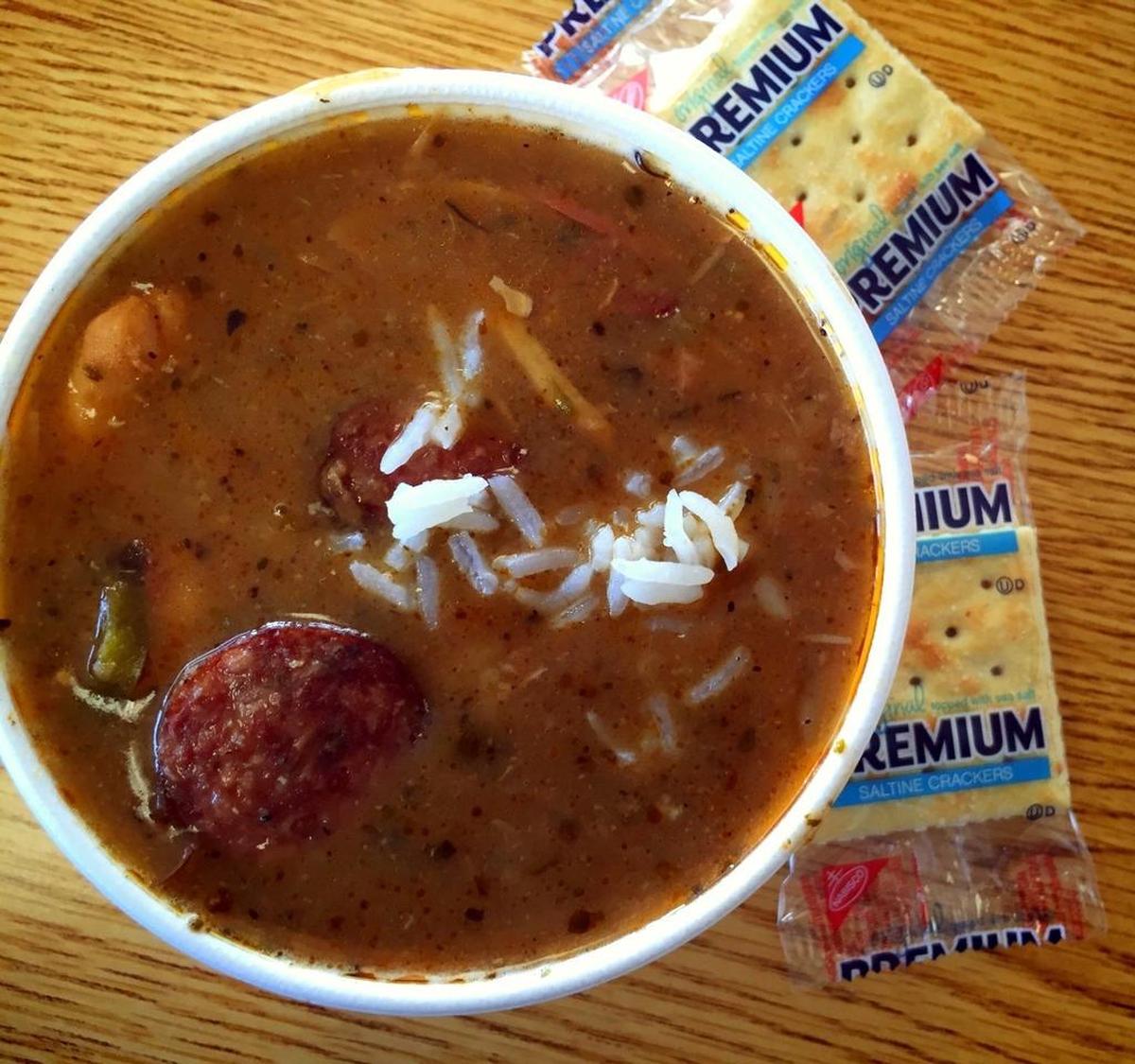 Gumbo at Destiny’s Cajun Express on East Lancaster Avenue in Fort Worth
