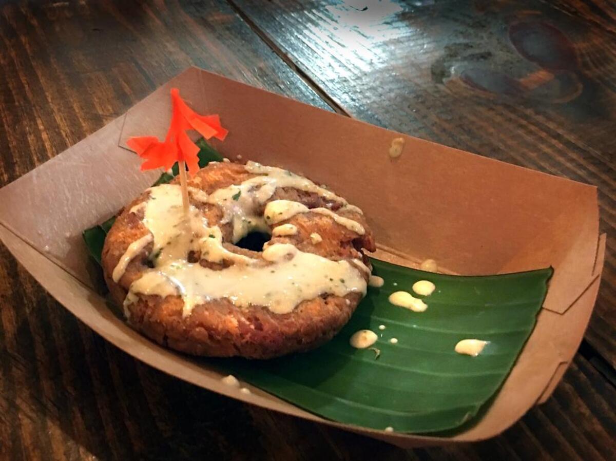 The Tamale Donut looks like a doughnut and tastes like a tamale.