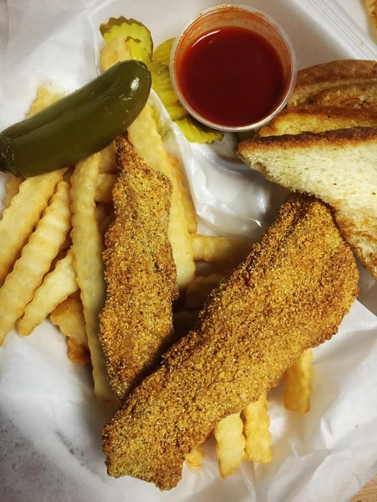 Fried catfish at Ronnie’s Catfish & More on East Rosedale Street in Fort Worth