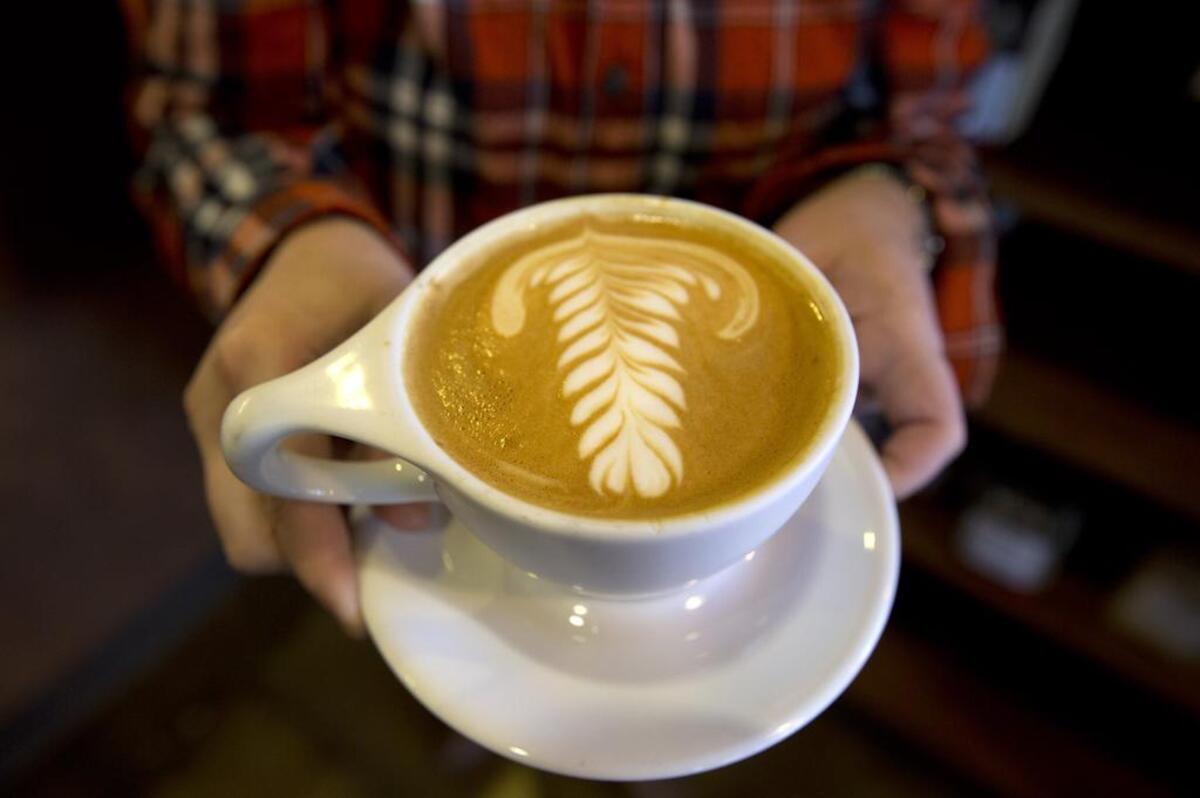 Latte at Avoca Coffee in Fort Worth