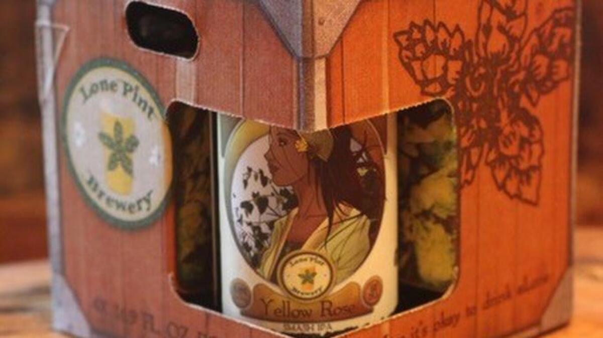 The Yellow Rose IPA comes in a four-pack.