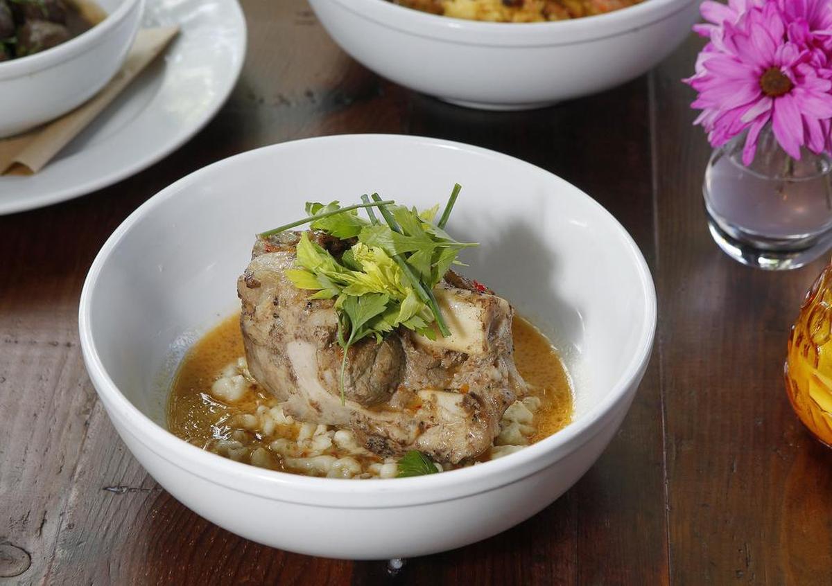 The pork knuckle at Independent Bar & Kitchen in Dallas
