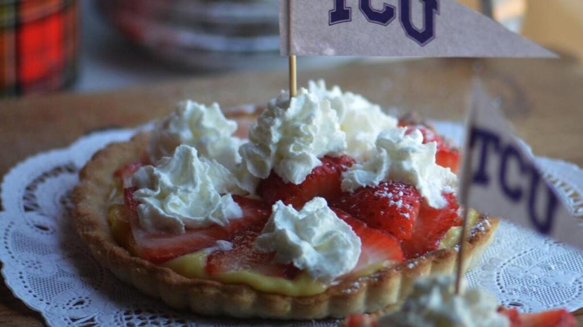 
TCU-themed tarts
