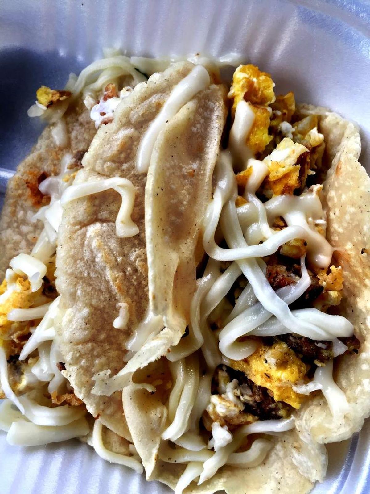 Breakfast tacos at Tacos Cantu on Cooks Lane in Fort Worth