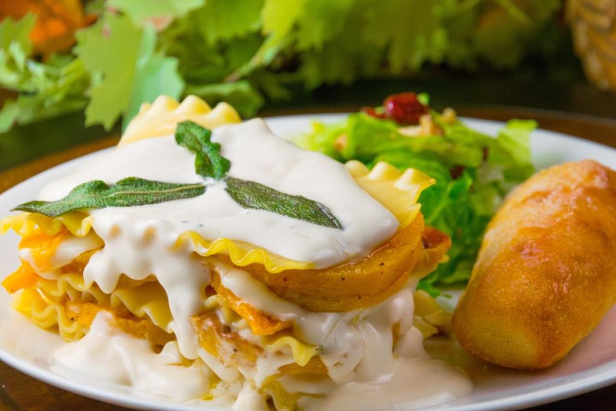 Deconstructed squash lasagna