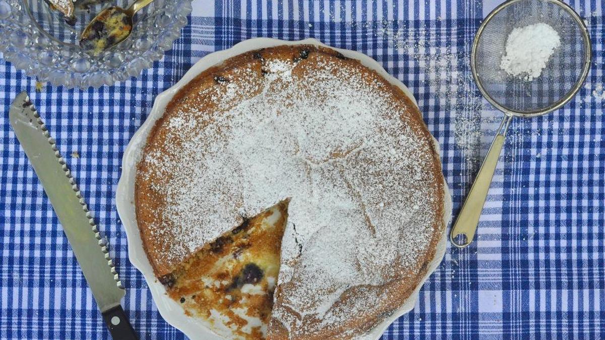 A riff on a traditional Spanish cake, this blueberry almond cake can be dessert, breakfast the next day, or both.