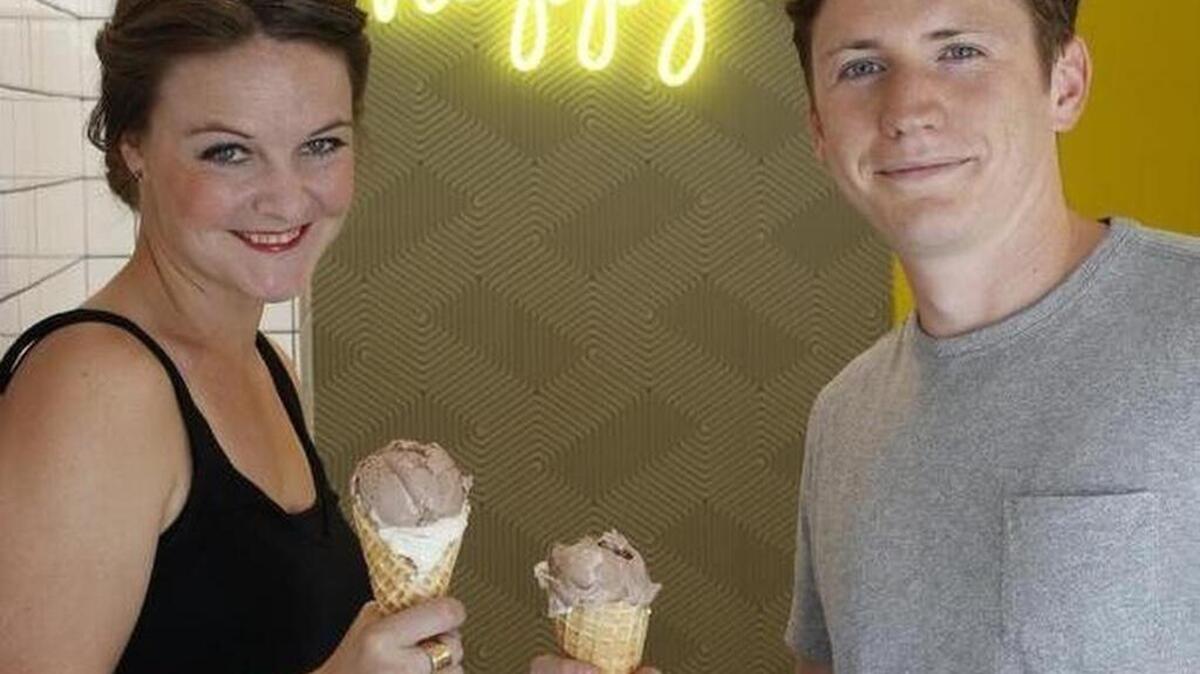 Owners Kari Crowe Seher and Mark Seher at Melt Ice Creams in Fort Worth. The Magnolia Avenue shop will be featured in an upcoming episode of Unique Sweets on the Cooking Channel