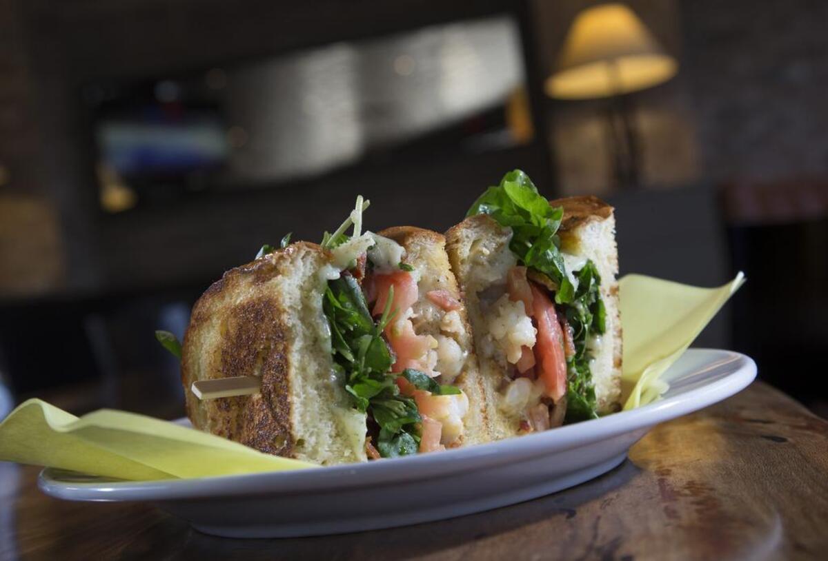 Lobster club sandwich